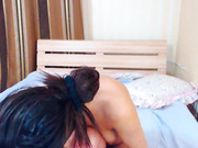 nikobella вытирается после глубокого минета