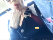 VipMelody на улице светит грудью и киской