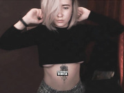 Viladna plays with her boobs