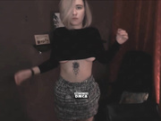 Viladna plays with her boobs