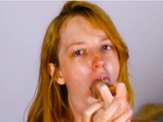 maevesucks suck dildo