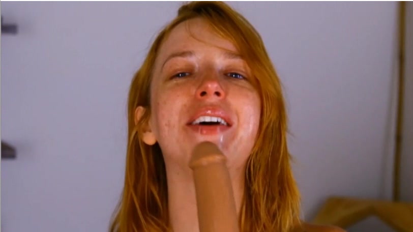 maevesucks suck dildo