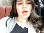 -MaybeBaby- сосет в машине