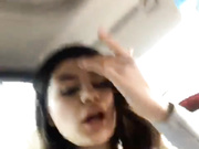 -MaybeBaby- сосет в машине