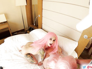 MiaBandini and Purple Bitch