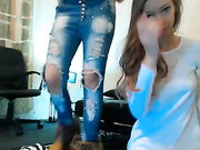 Eveline с подружкой показывают свои пезды