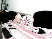 Sevastiana отодвинула трусики и мастурбировала киску