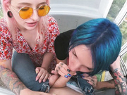 Keokistar (с подругой делают минет на колесе обозрения)