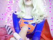 Supergirl trying to Save Town by Sucking Dick and Fuck