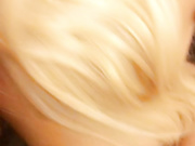 Busty blonde sucks