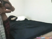 Bodybuilder Fucks His Blonde GFs Pussy Broke