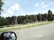 Марина в машине