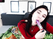 AmiraBlu - минетик с дилдо