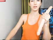 SweetButtocks и длинный дилдо