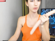 SweetButtocks и длинный дилдо