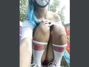 Amallllia дрочит за гаражами