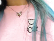 Amallllia с анальным хвостиком на улице