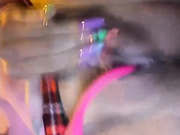 Amallllia ночью с порванными колготками на улице