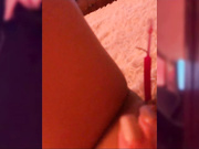 Florensis в колготках шалит на кровати