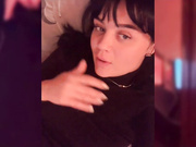 Florensis в колготках шалит на кровати