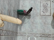 RedHeadGirl с дилдо в душе