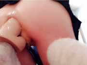 lilrosiedoll big dildo in ass