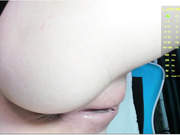 elysi finger in as anal plug and ride dildo