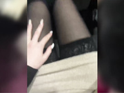 Katrinka squirt show in bus