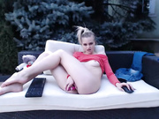 0milana0 cute blonde girl works herself