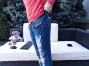 0milana0 cute blonde girl works herself