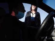 Brunette cop gets blackmailed