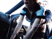 Brunette cop gets blackmailed