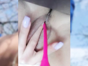 Dream-Alia дрочит в машине