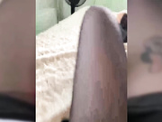 Kiska-Sofia в колготках и с дилдо