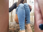 -Linda-дрочка в лесу-2