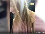 Katrinka hot dildo ride in public toilet