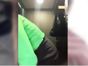 Katrinka hot dildo ride in public toilet