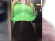 Katrinka hot dildo ride in public toilet