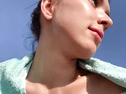 DashaPu сиськи на пляже