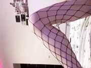 Cute blonde shoots handjob on cam