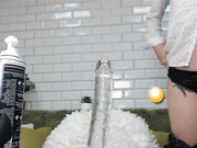 NekrLina посасывает дилдо