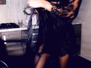 BlackAngel_ в колготках без трусиков