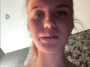 Asukasun plays dildo and sits on camera