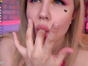 AsheraCat - богиня гибкости в красном белье ©