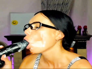 BlackMamba6969 минет с черным дилдо