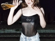 Dolls4you (обливается пивом + раздевается)