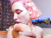 TefyFun - нежная дрочка и отсос масляного дилдо