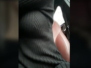 -KiraLove апскирт в колготках в тачке+сиськи