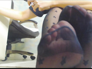 Фут-фетиш в колготках