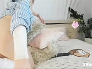 crystal-maria - секси худышка сладко дрочит свою нежную киску